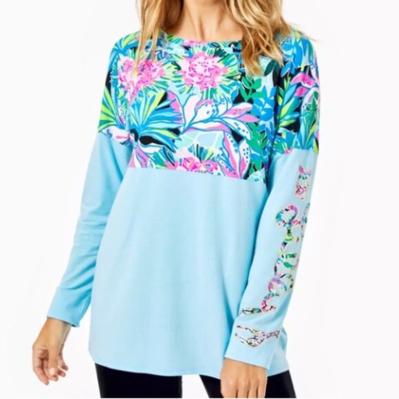 Lilly pulitzer finn top in onyx, you me and giraffee size small new with tags - Picture 1 of 8
